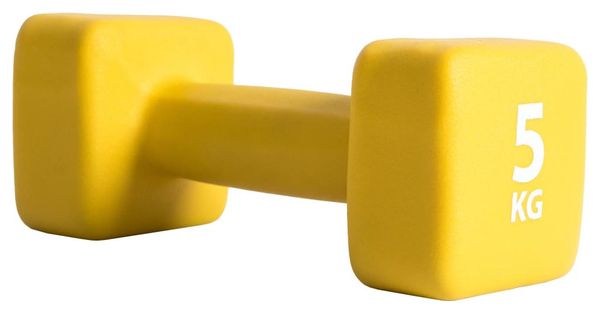 Pure2Improve Haltère 5 kg Néoprène Jaune