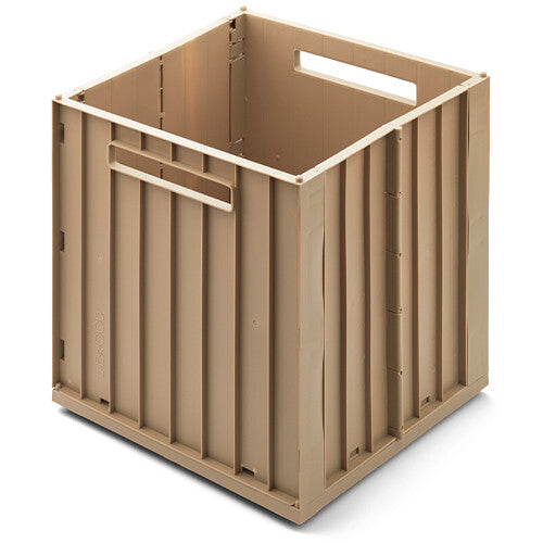 Liewood opbergbak met deksel elijah - oat - 20 liter