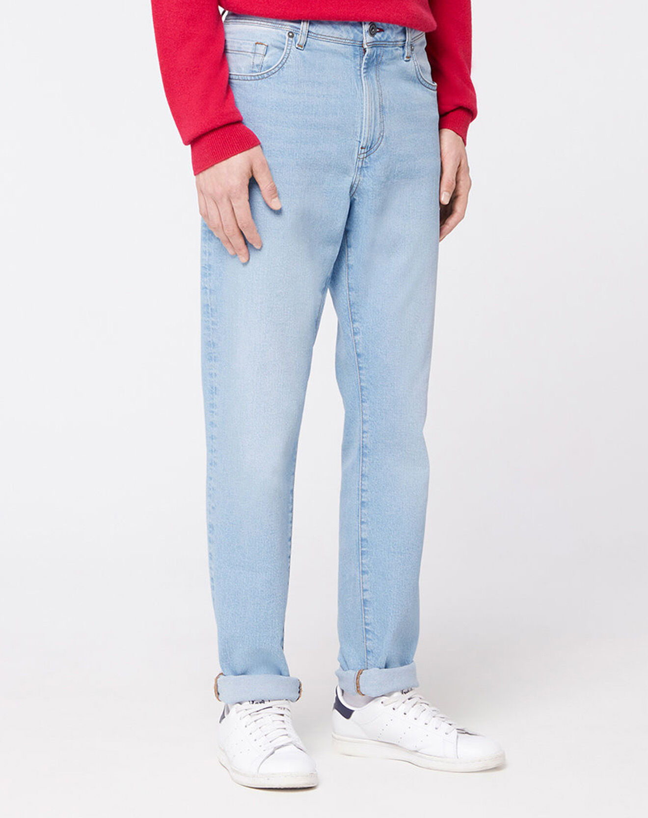 Galeries Lafayette Jean Regular Fit Mibleach Bleach bleu ciel