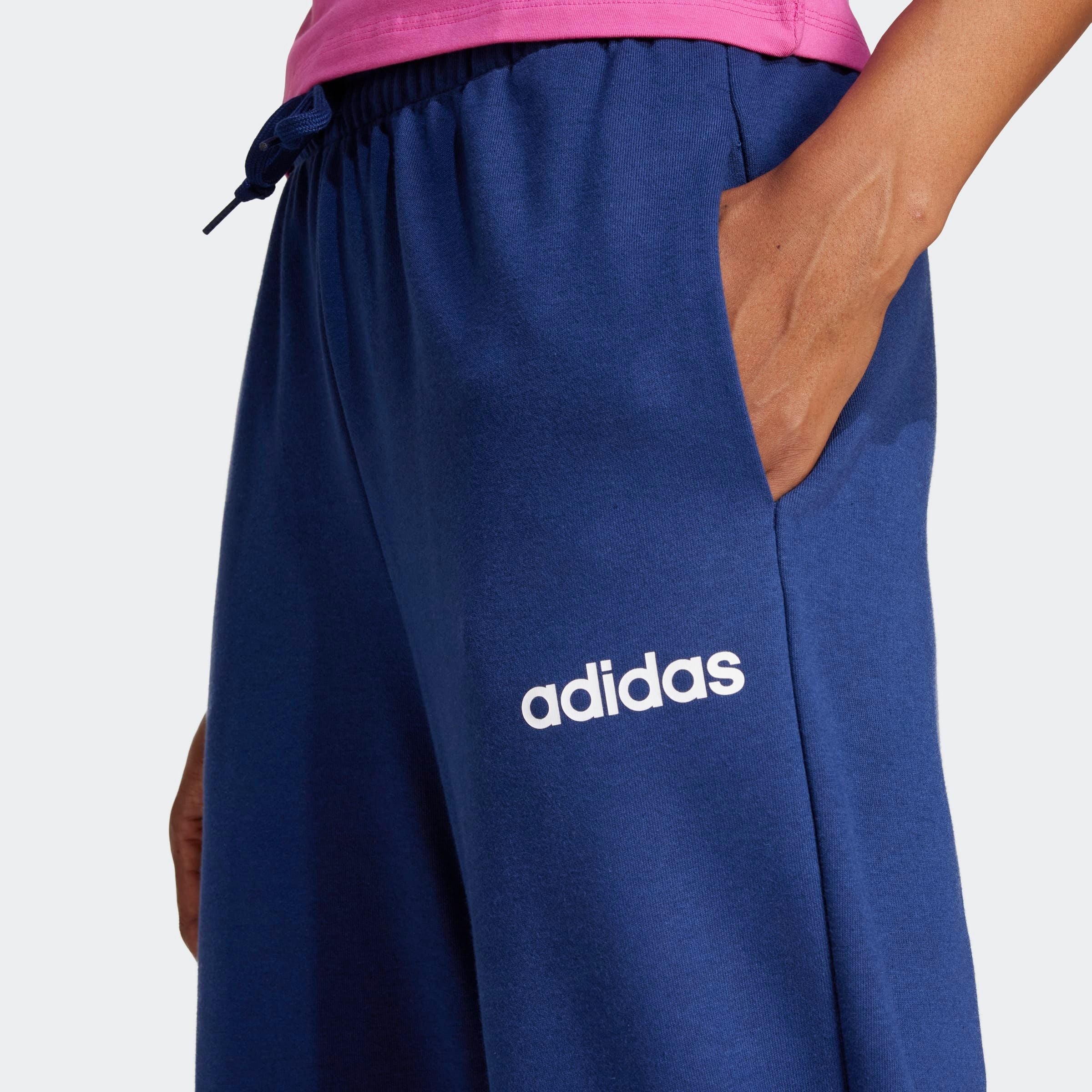 adidas Sportswear Sporthose »W LIN FT CF PT«  Locker geschnitten, hoher Bund, aus weichem French Terry