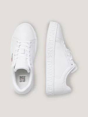Tênis Essential de Couro com Sola Cupsole e Logo