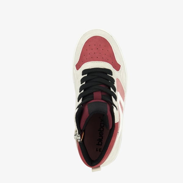 Blue Box hoge meisjes sneakers grijs/roze