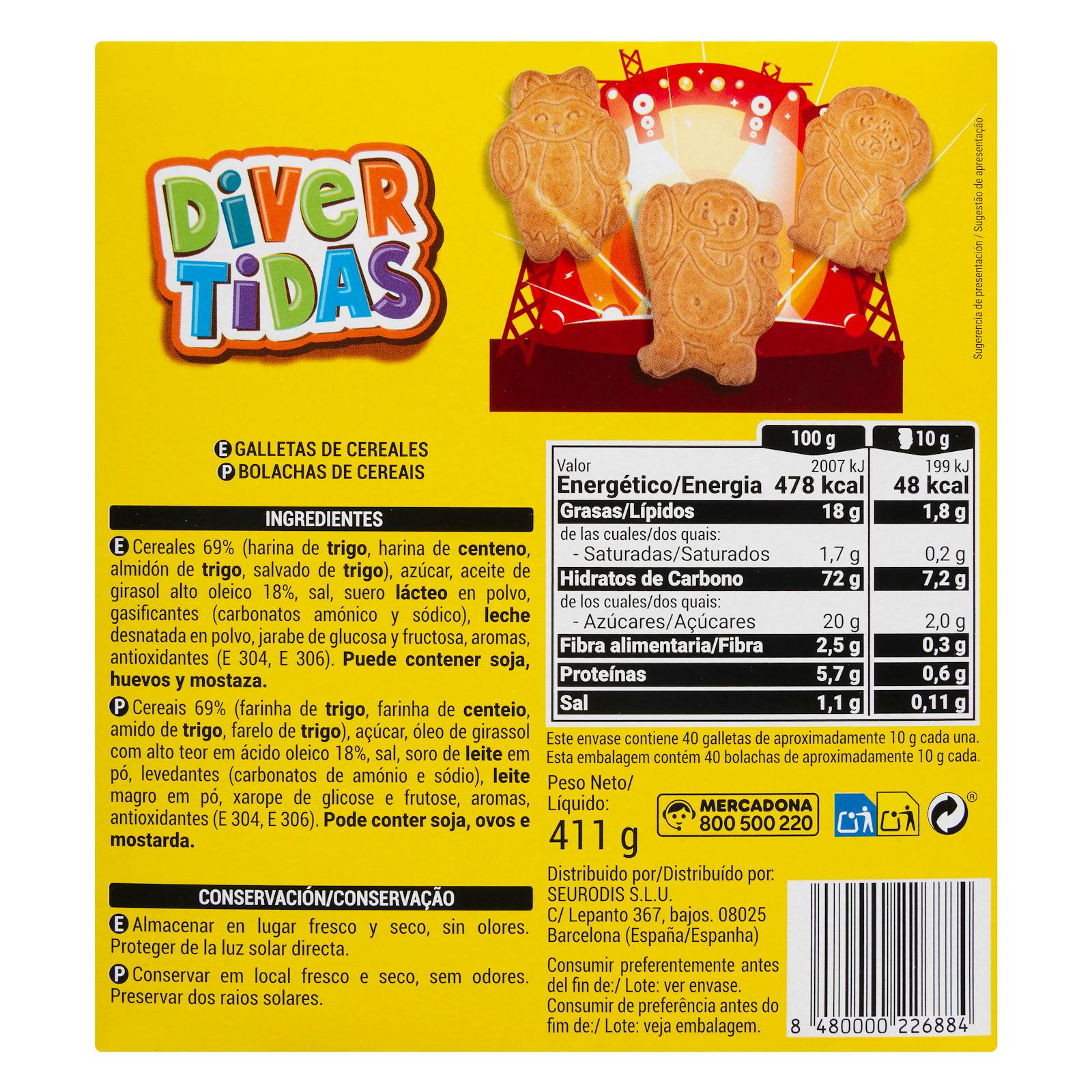 Biscuits amusants aux céréales Hacendado