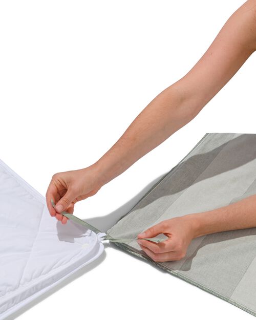 housse de couette coton doux 200x220 rayures