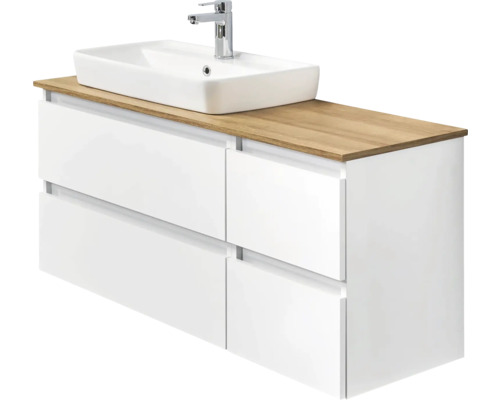 Pelipal Balu wastafelmeubel 53 x 110 cm, glanzend wit, zonder werkblad en wastafel