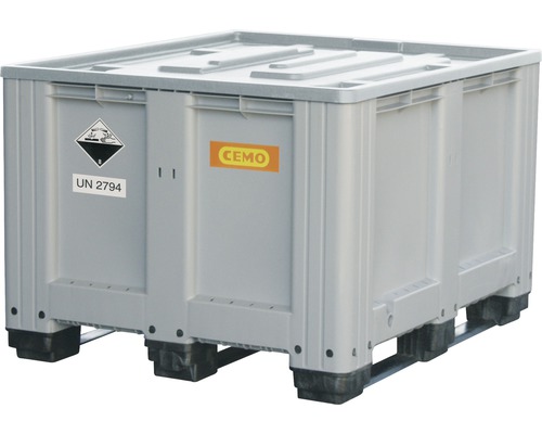 PE gebruikte batterijbox palletbox CEMO 610 L
