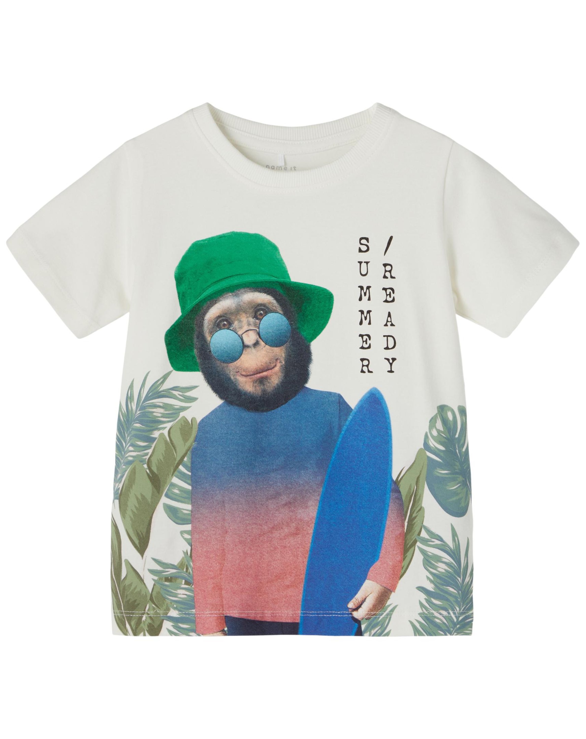 T-Shirt NMMFINNI SUMMER in white alyssum