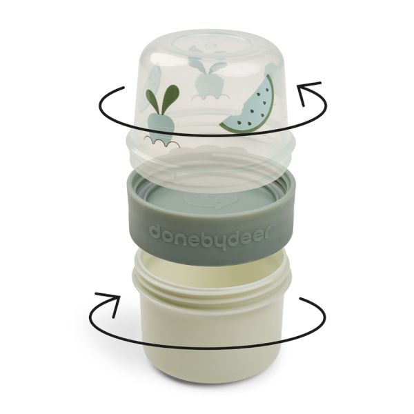 Done By Deer Birdee 2-Way Snackbox - Small - Sand