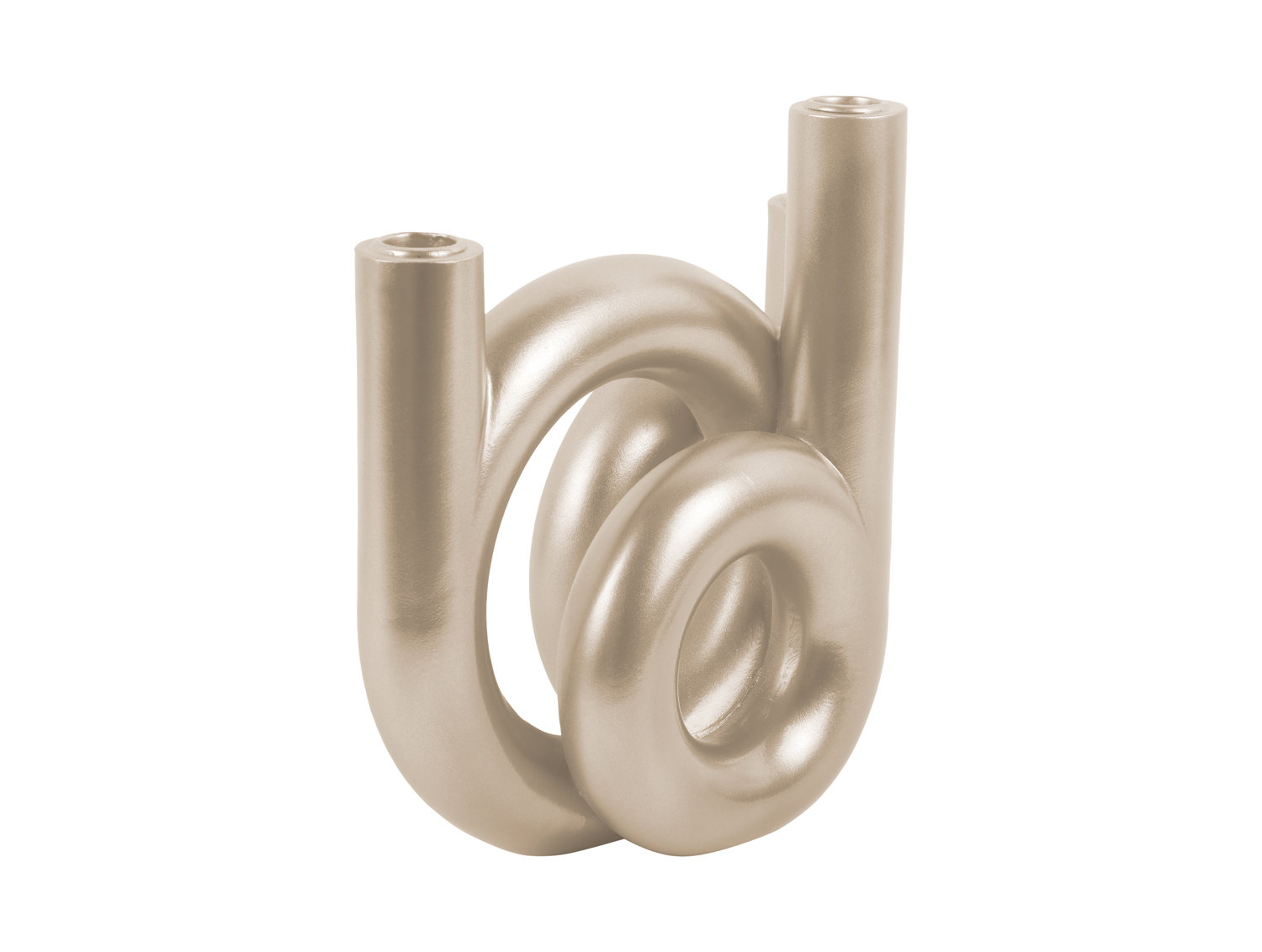 Candle holder Rings medium metallic gold
