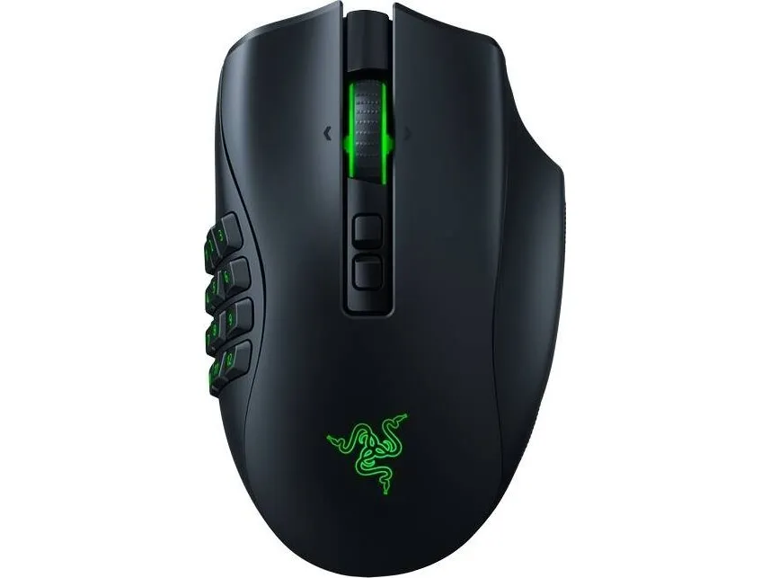 Razer Naga Pro - Mus - ergonomisk - højrehåndet - optisk - 20 knapper - trådløs - Bluetooth - Bluetooth USB adapter