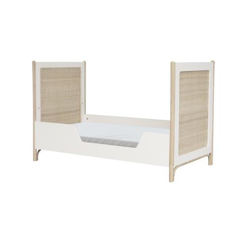 Lit évolutif 60x120 Cannage Tressage Rotin OCEANIA Neige - THEO