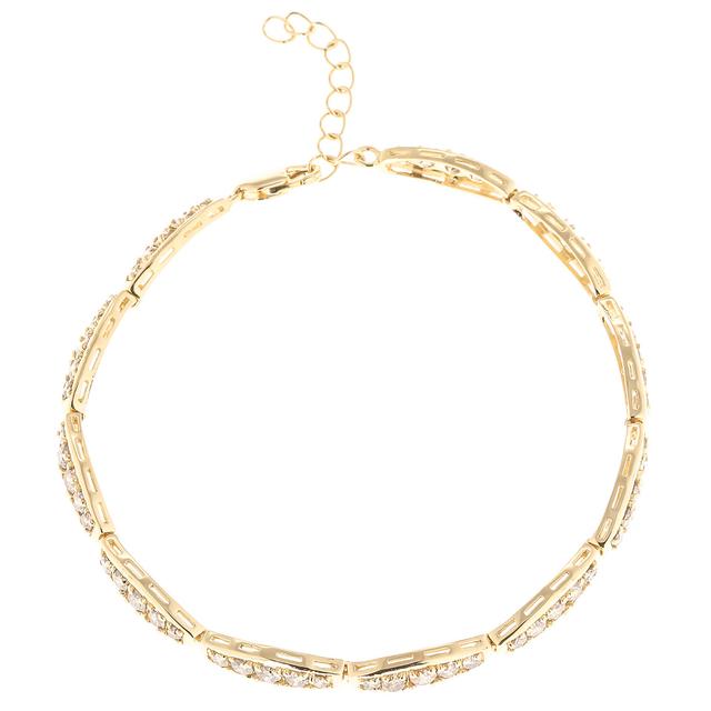 Brillant-Armband, champagnerfarben, 3,83 ct.