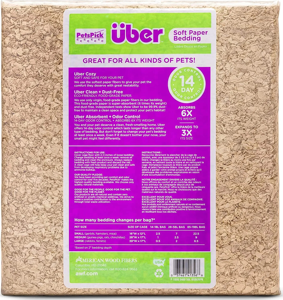 Über - Papirstrøelse - Natur - 56 L