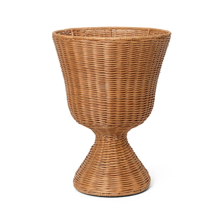 Ferm Living - Agnes Blumenständer geflochten, H 45 cm, natur