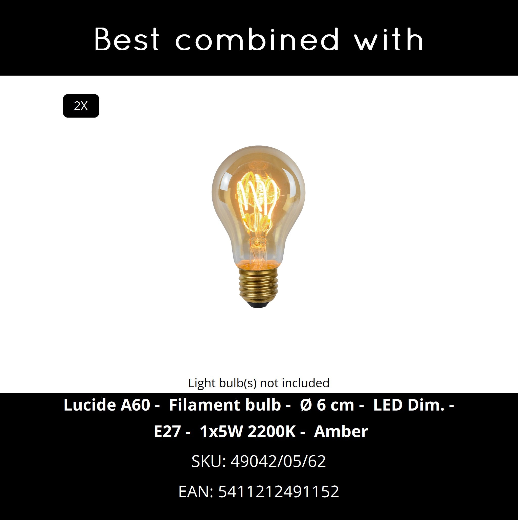 Volantis 2 wandlamp buiten IP54 zwart