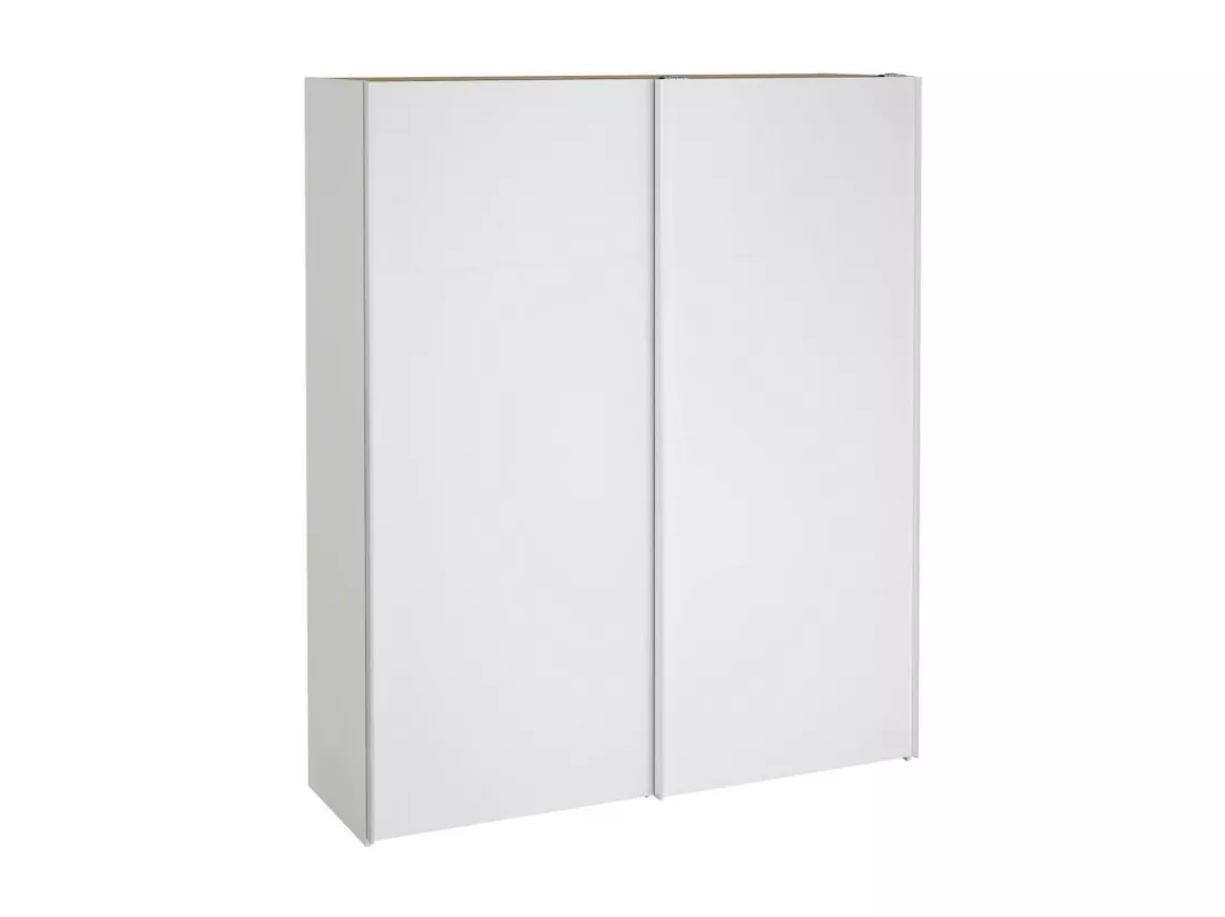 Garde-robe 2 portes Dsquizz, Meubles de chambre, Penderie de plain-pied, Placard à vêtements, 182x61 h220 cm, Blanc