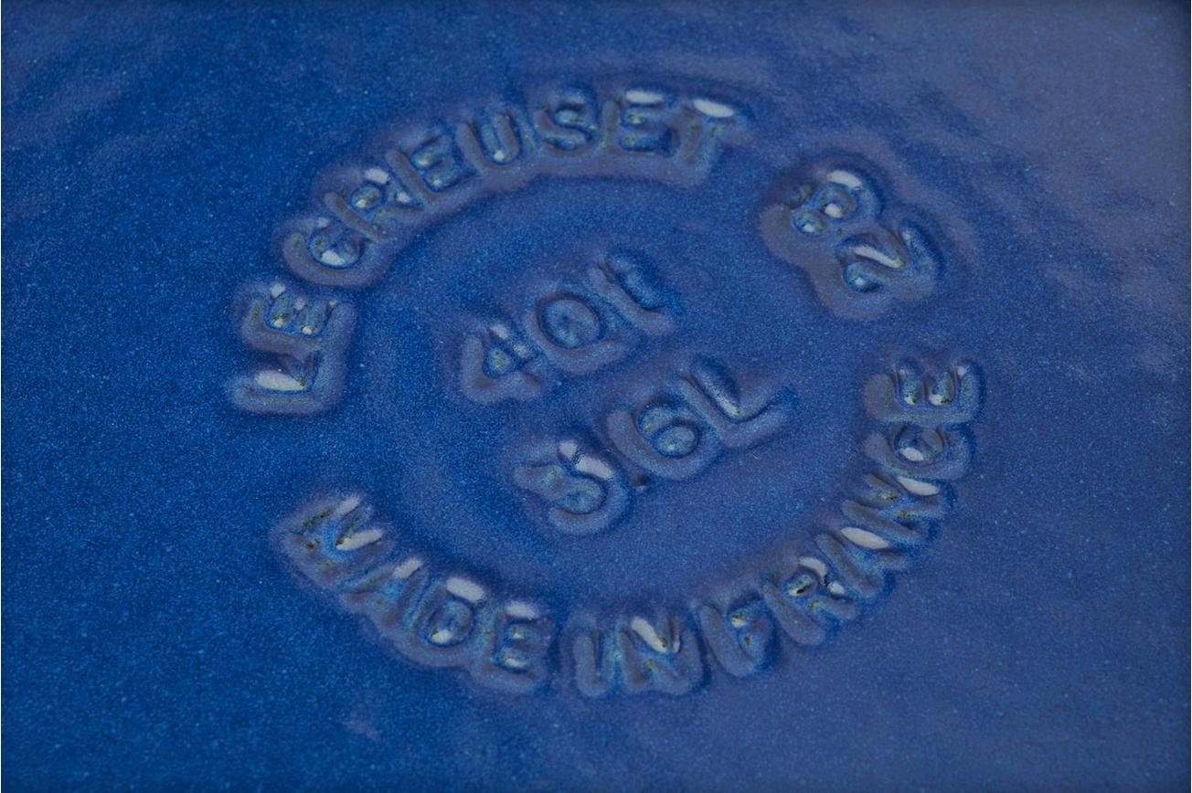Le Creuset sauteerpan/sauteuse, gietijzer, azuurblauw, 28 cm, 3,6 liter
