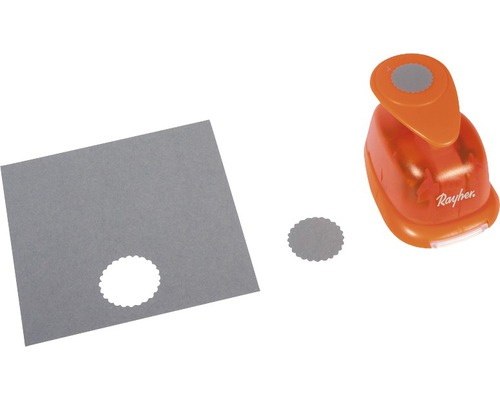 Motiefpons: Rond met sierrand, 2,5 cm