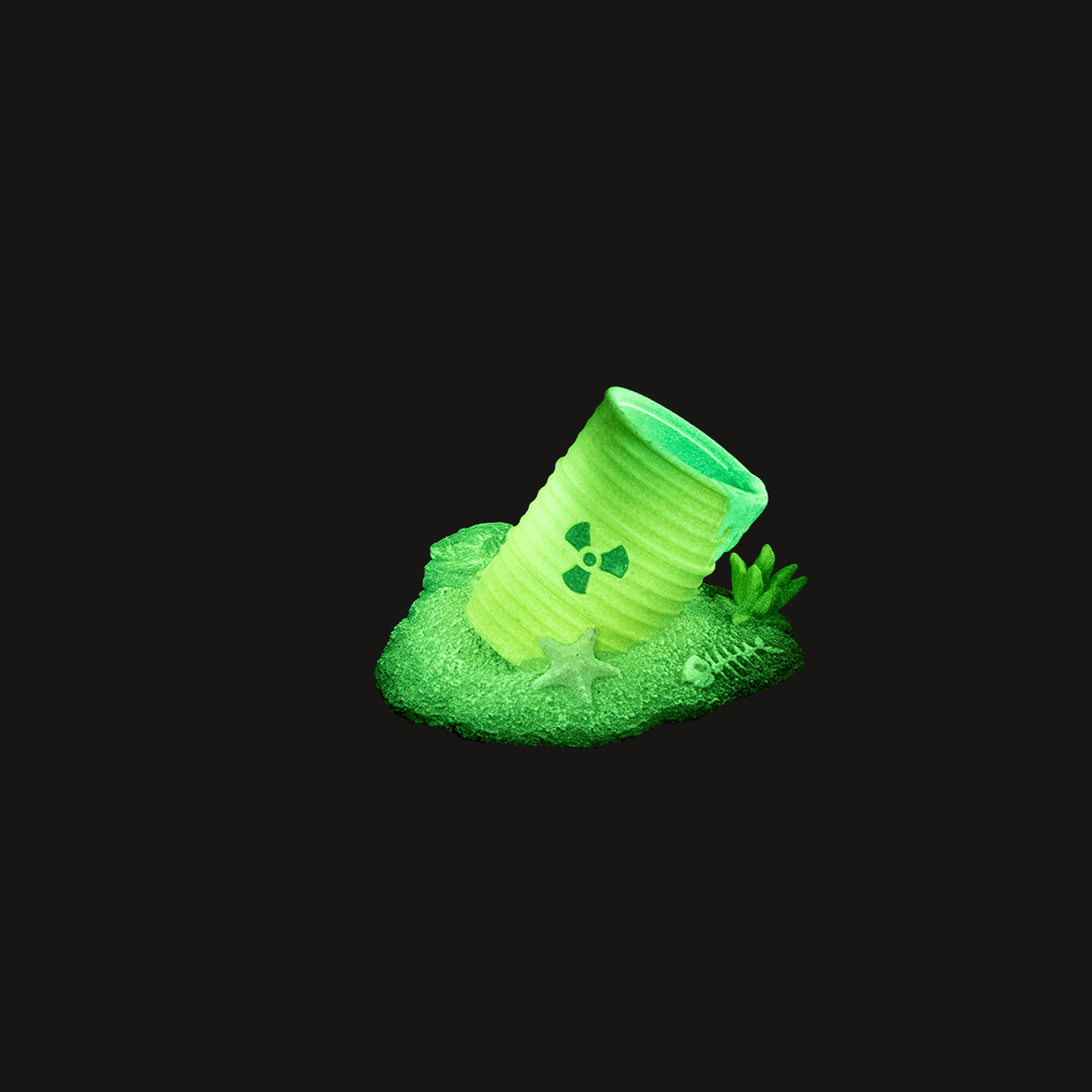 Aqua D'ella Radioactief vat S - Glow in the dark