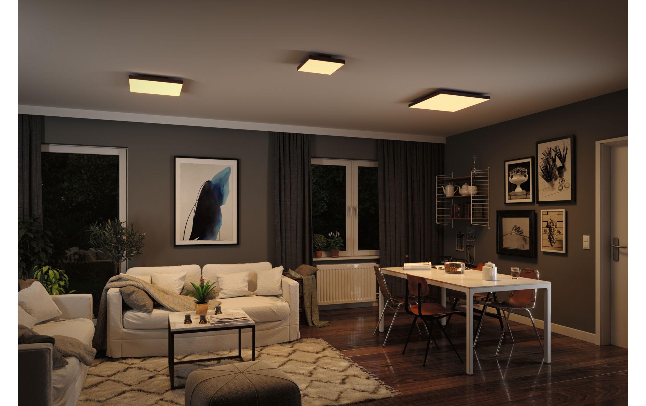 Deckenleuchte LED Panel Velora Rainbow, 13.2W, RGBW, SchwarzLED Panel