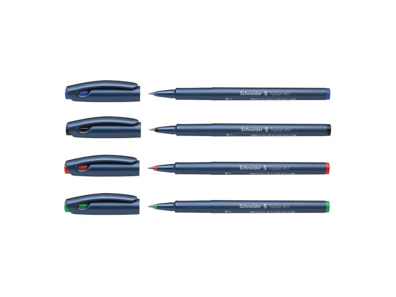 Schneider Rollerball Topball 857 0.6 mm, Blau Tintenroller in Blau