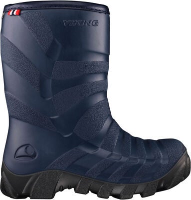 Viking Ultra Fôrede Gummistøvler, Navy/Charcoal