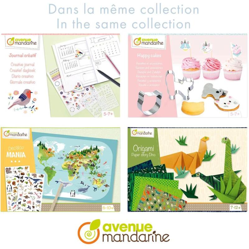 Boîte créative, Happy Cakes, Recettes et accessoires, Dinosaures - Vert