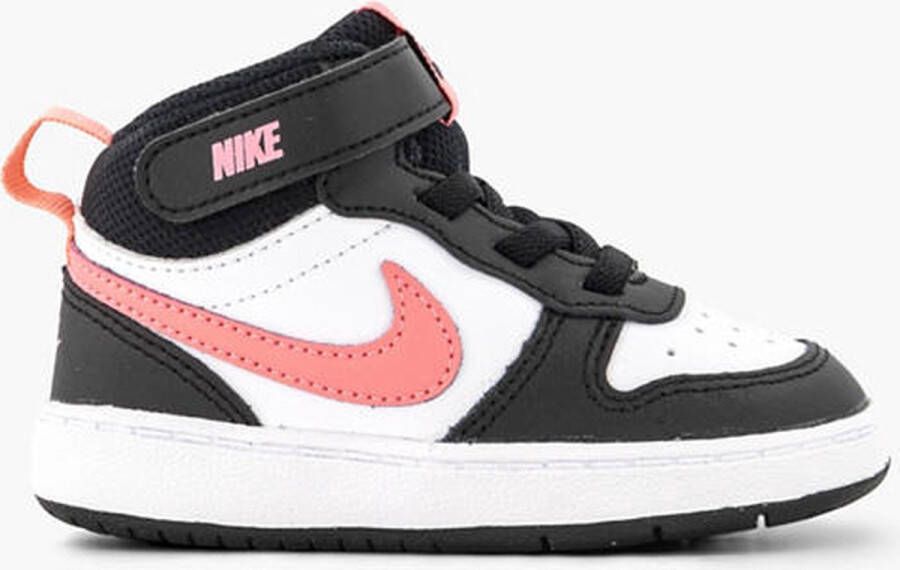 Nike Court Borough Mid 2 TDV Zwart-Roze-Wit