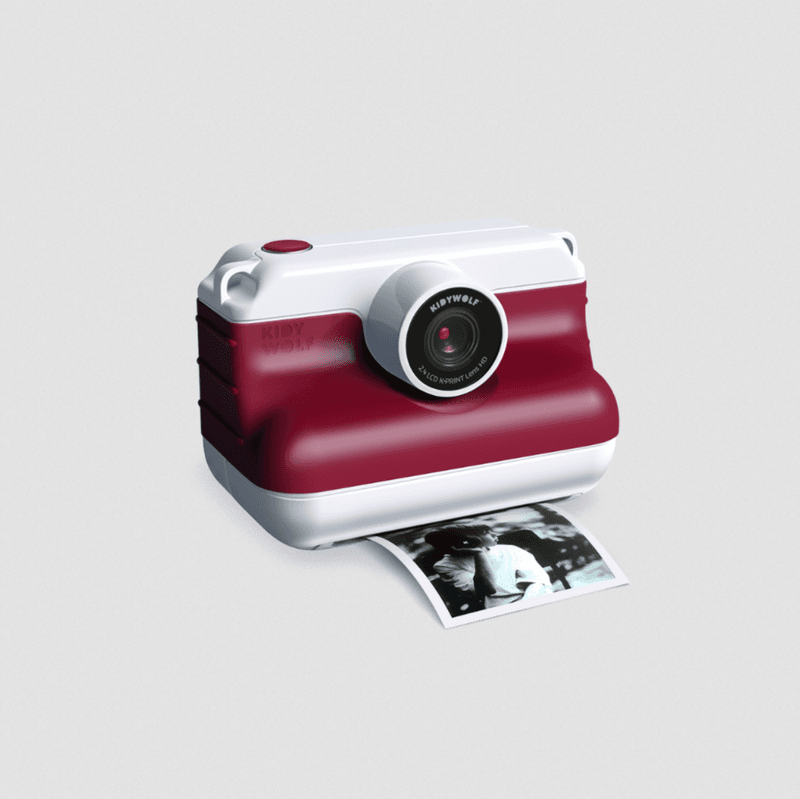 Kidywolf K-PRINT Kamera som printer bilder, Rød
