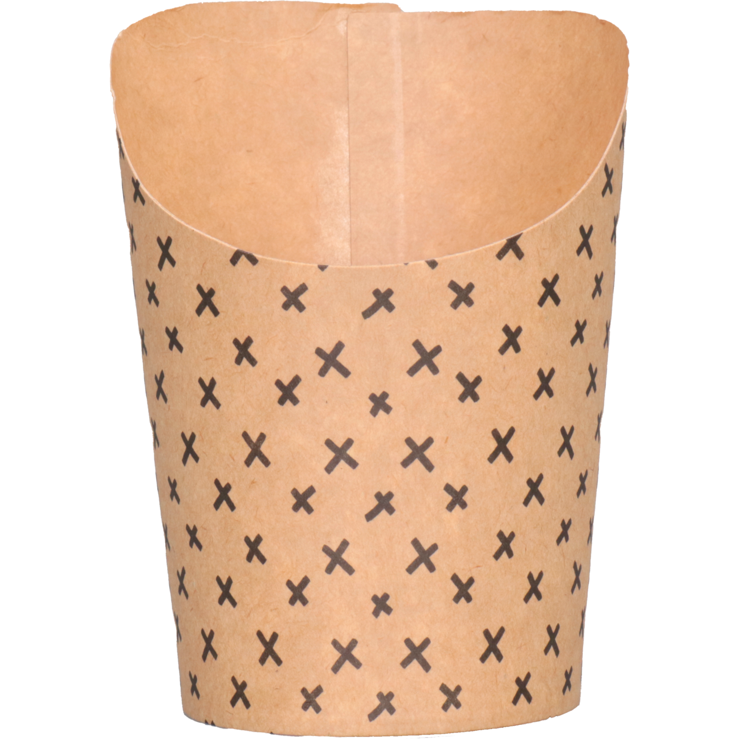 Cup, wrapcup, karton + PE, 200ml, 8oz, 100mm, bruin