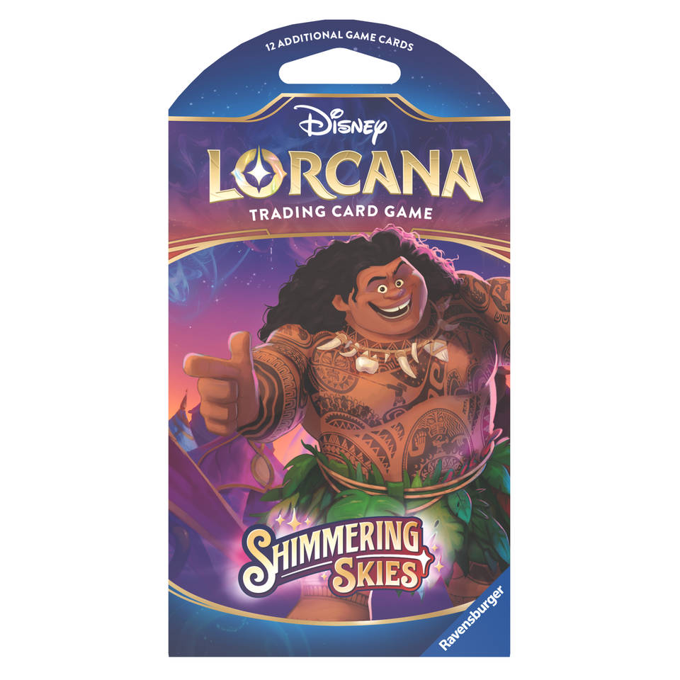 Disney Lorcana TCG Shimmering Skies sleeved booster