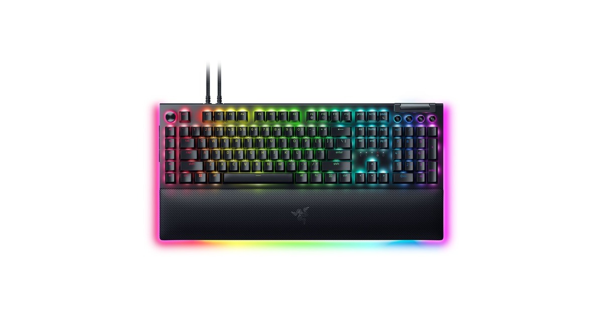 RazerBlackWidow V4 Pro, gaming toetsenbord  (Zwart, US lay-out, Razer Green, RGB leds, Doubleshot ABS)