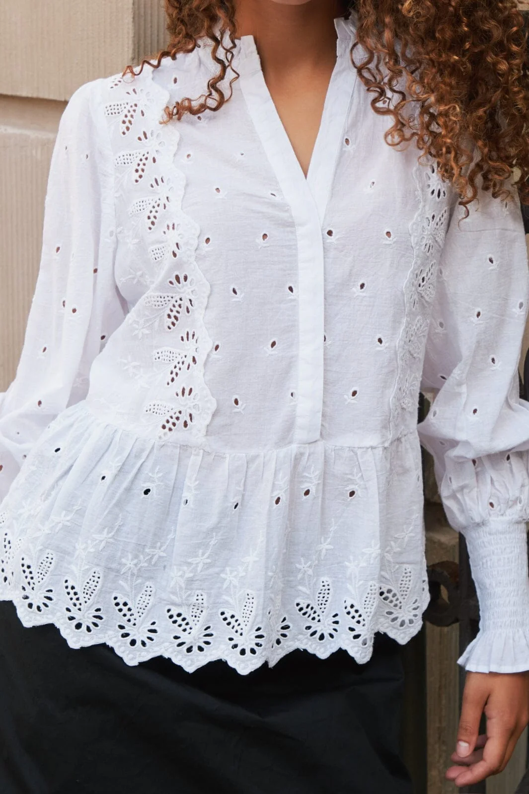 Neo Noir Maviana Emb Blouse