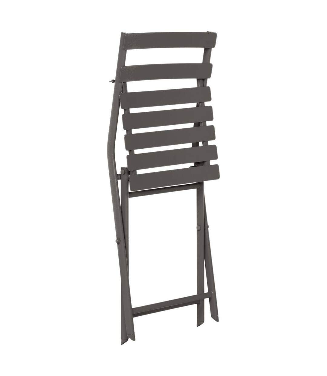 Chaise pliante en métal Greensboro - Gris tonka