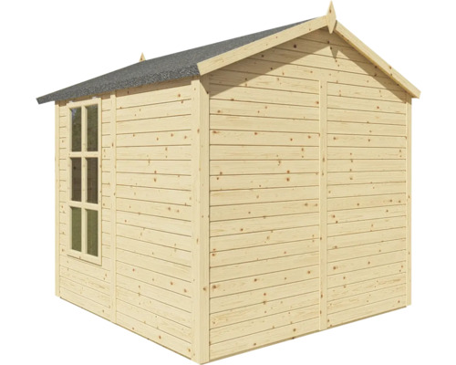Bertilo Melrose tuinhuis met vloer, 214 x 246 cm, natuurlijke afwerking