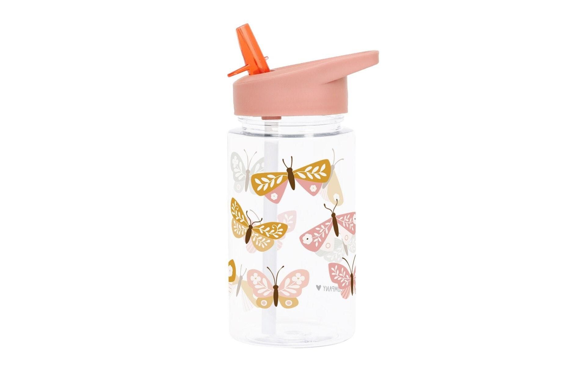 Trinkflasche Schmetterling 450 mlTrinkflasche mit praktischem Auslaufschutz
