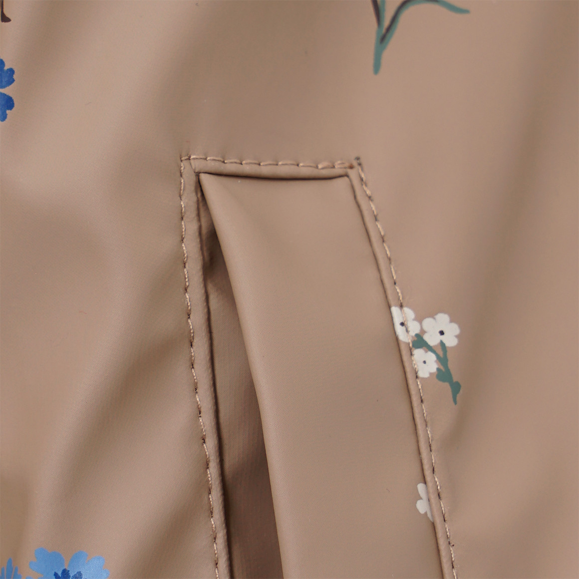 Topomini Pure Collection Baby Regenjacke mit recyceltem Material hellbraun