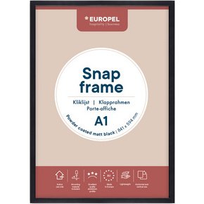 Cadre porte-affiche Premium+, A2, noir