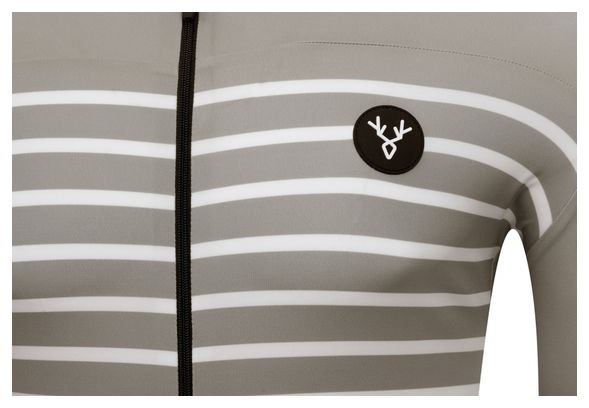 Maillot Manches Courtes LeBram Ventoux Gris Coupe Ajustée