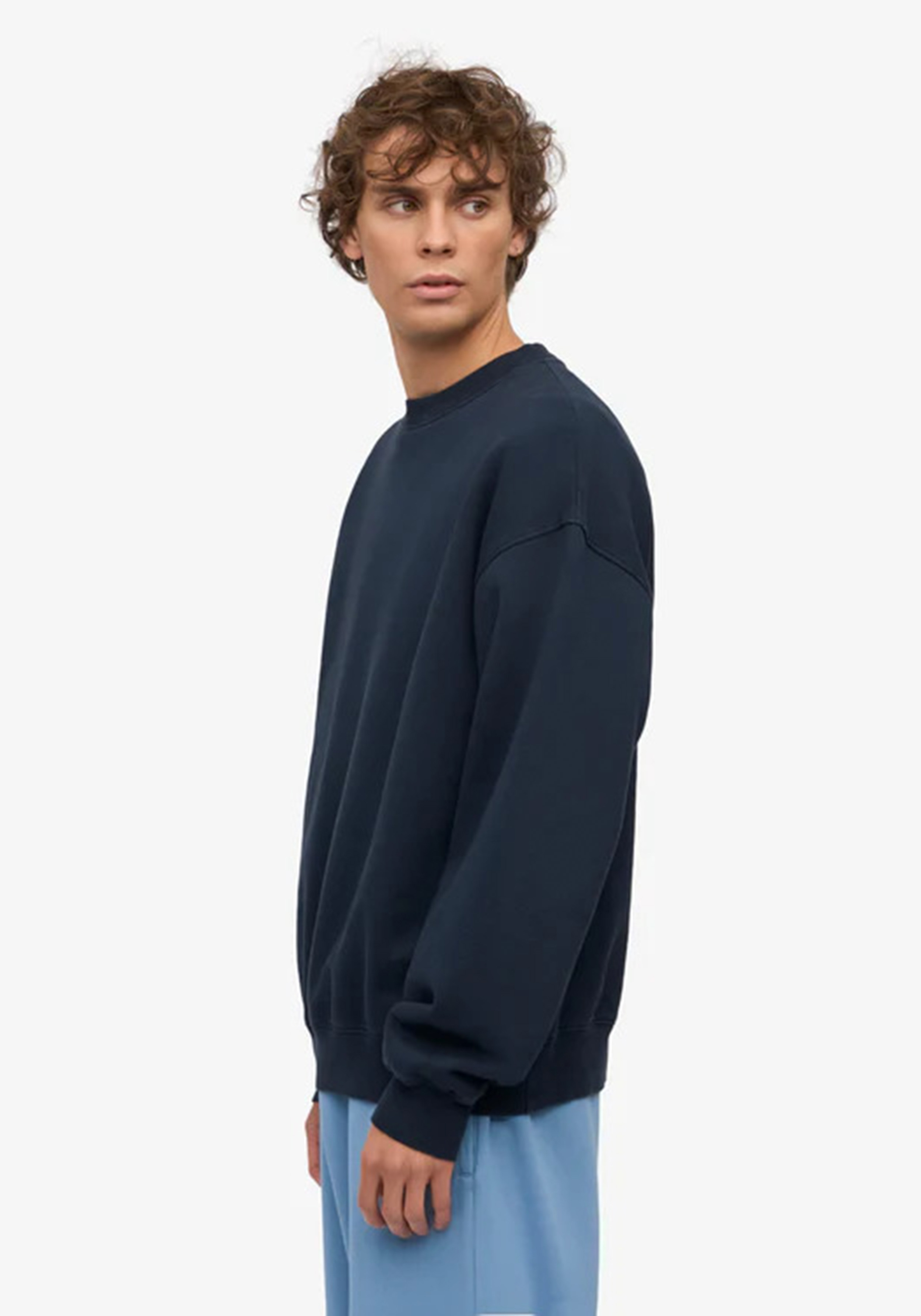 Colorful Standard Oversized Sweatshirt Navy Blue