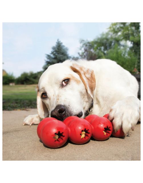 Kong Goodie Ribbon Rood - Hondenspeelgoed