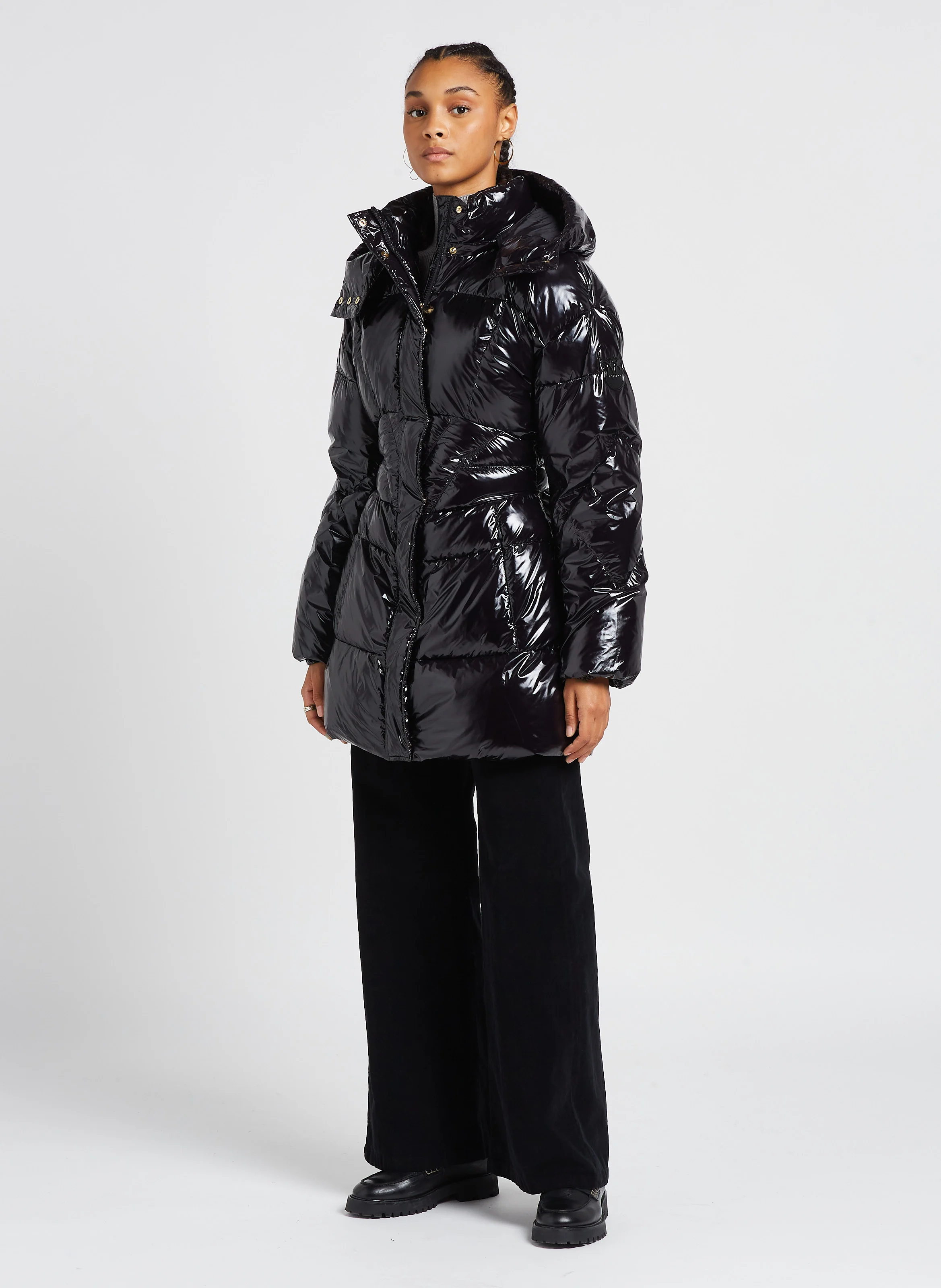 COPYRIGHT - Doudoune longue oversize | Noir