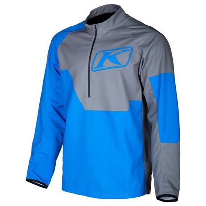 Pull KLIM REVOLT 1/4 ZIP 2023 - Gris / Bleu
