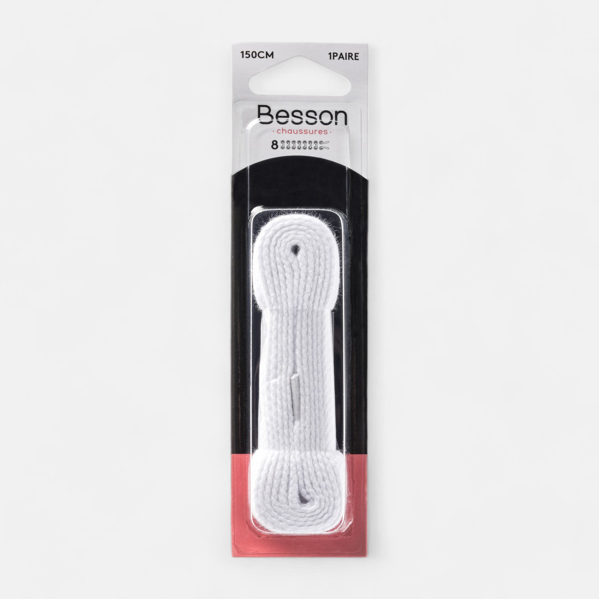 Lacets blanc 150cm blanc