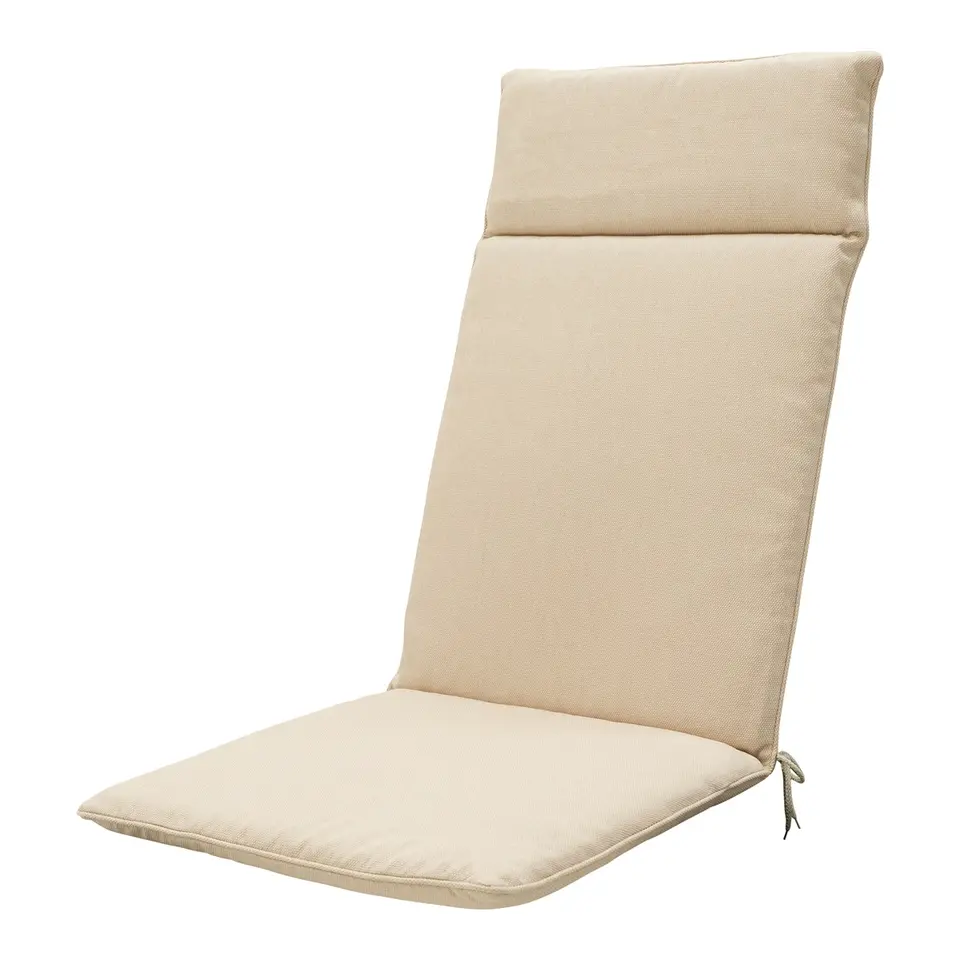 Madison - Tuinkussen Beige canvas eco  - Ca. 120x50 cm - Set van 4