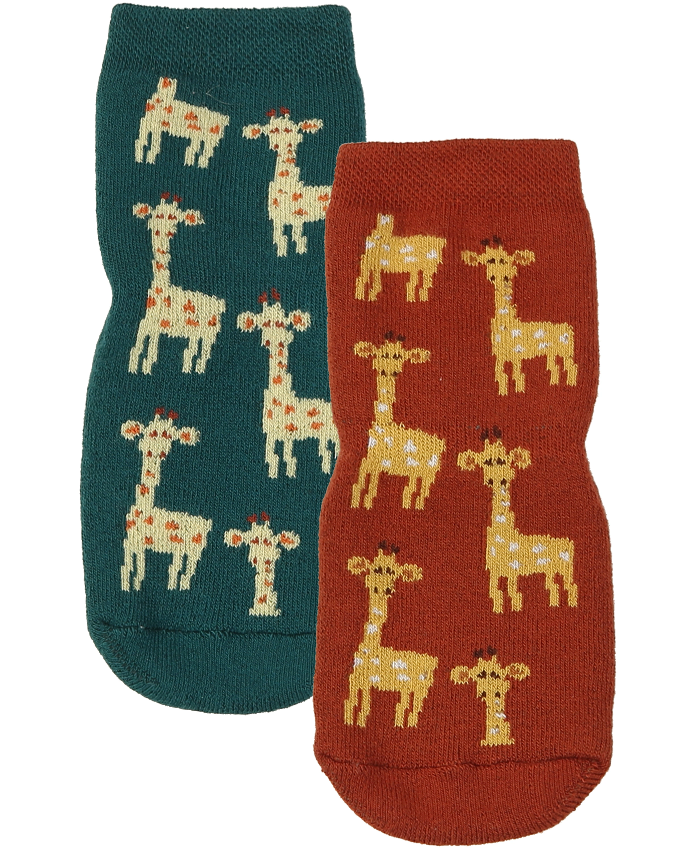 ABS-Socken SOFTSTEP - SCHMETTERLING 2er-Pack in jade/kupfer