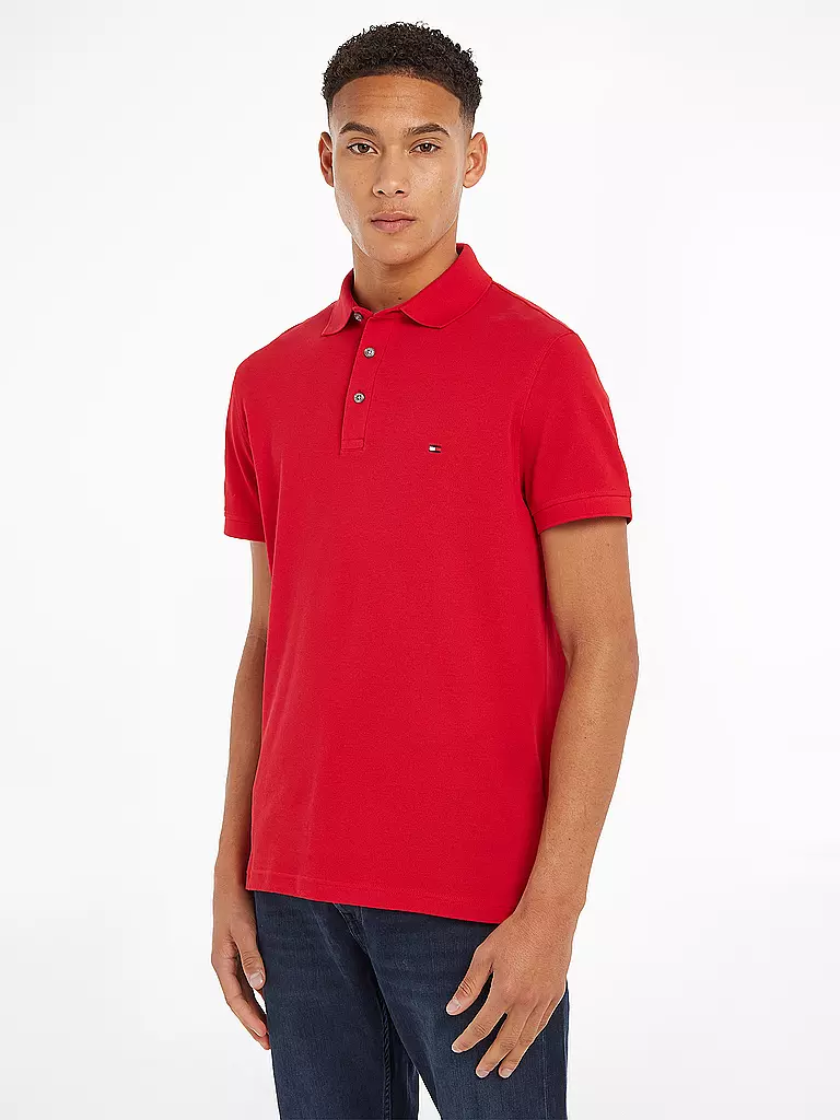 TOMMY HILFIGER Poloshirt Slim Fit rot