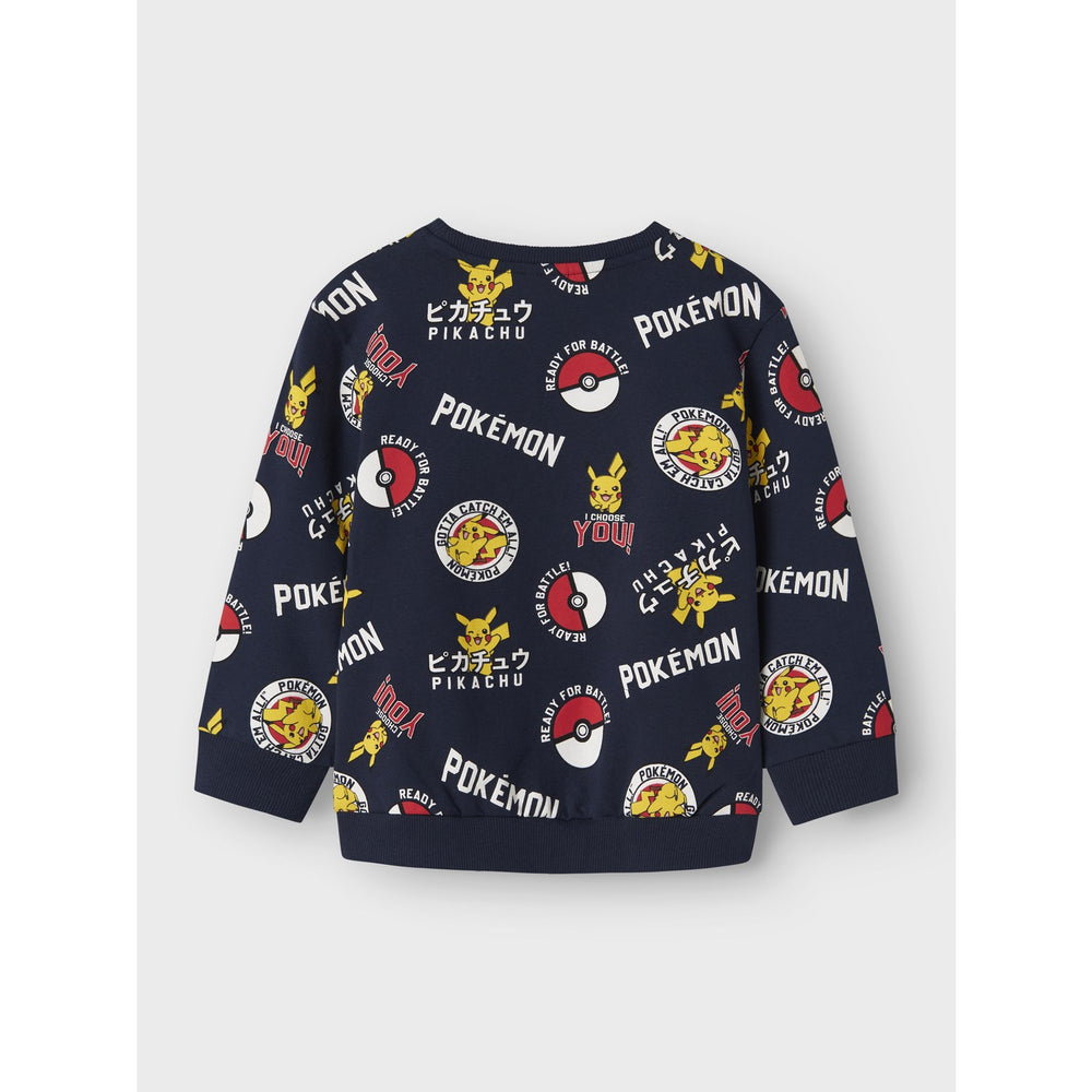 Køb Name It Navy Blazer Nmmsilo Pokemon Nreg Sweat Bru Sky
