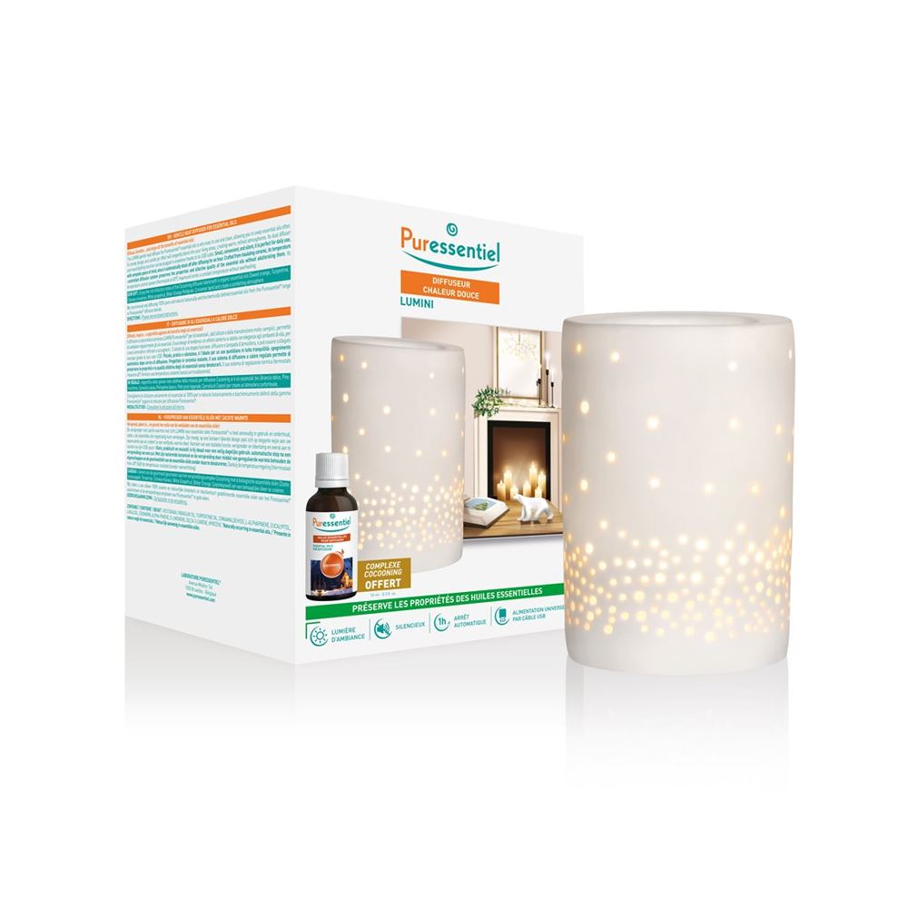 Puressentiel Weihnachtsbox Diffusor sanfte Wärme Cocooning 10ml gratis 1 Stk