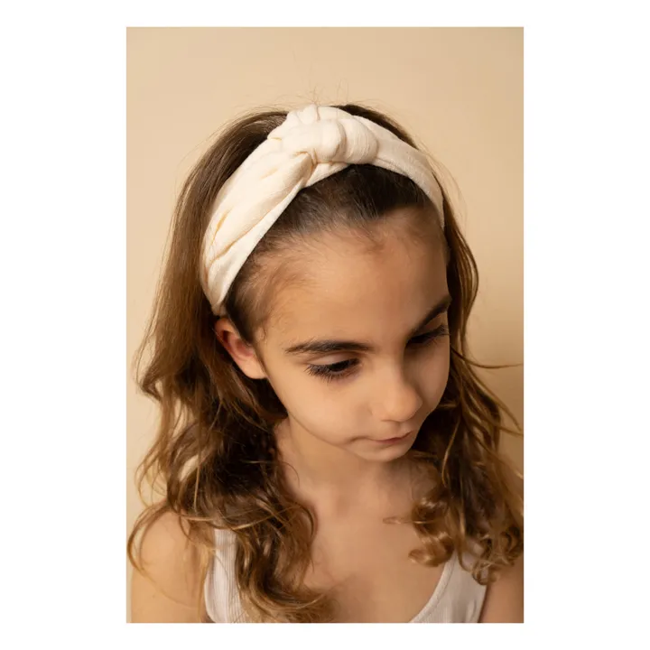 Grech & Co Bandeau Elastique | Blanc cassé